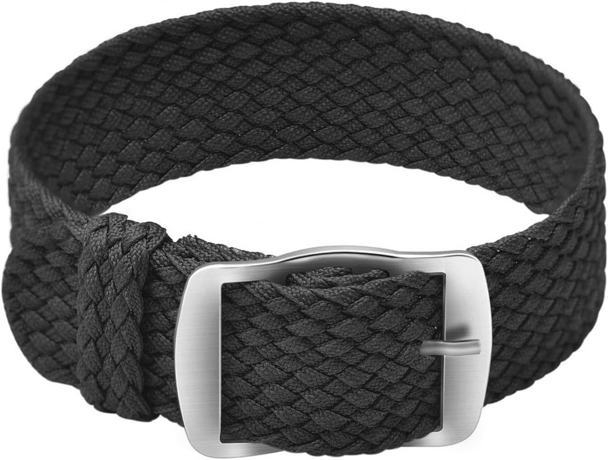 Unisex Nylon Horlogeband met Rvs Sluiting