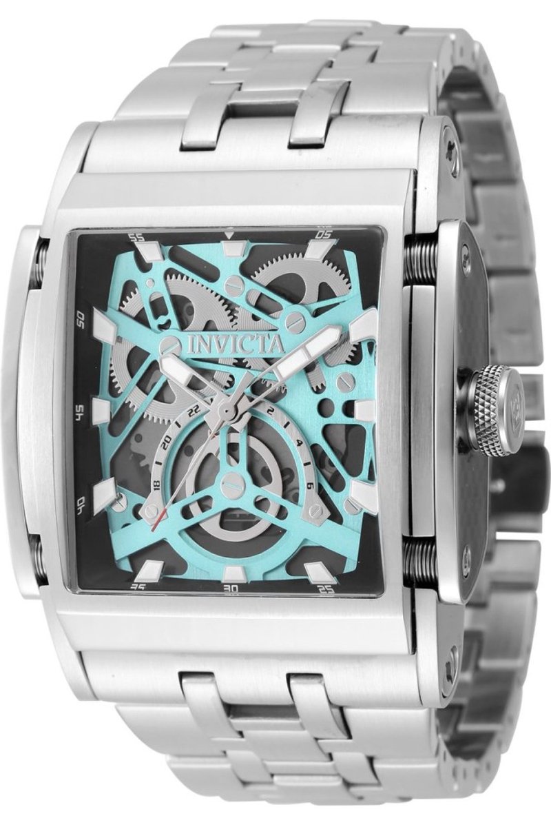 Invicta Speedway 47717 Heren Horloge - Waterdicht - Analoog - Quartz Uurwerk - Roestvrij Staal met blauwe Wijzerplaat - 47mm