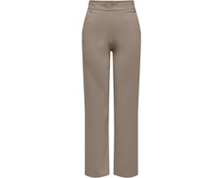 Only Broek Onlpoptrash Mw Straight Pnt Noos 15341829 Desert Taupe Dames Maat - W25 X L34