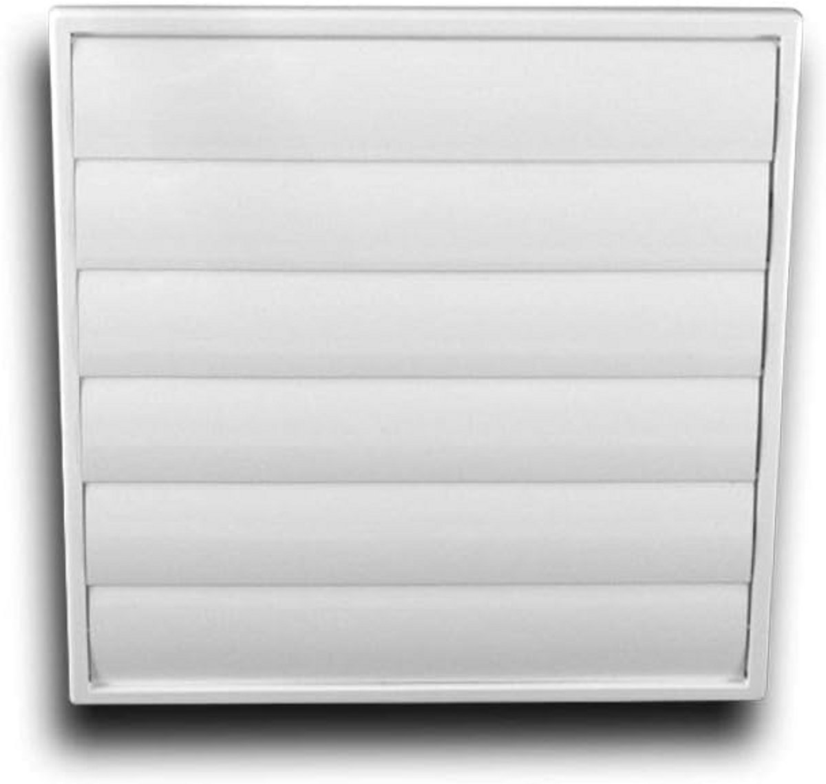 Zelfsluitend Ventilatie Rooster met Flens en Insectenhor Ø150 Wit