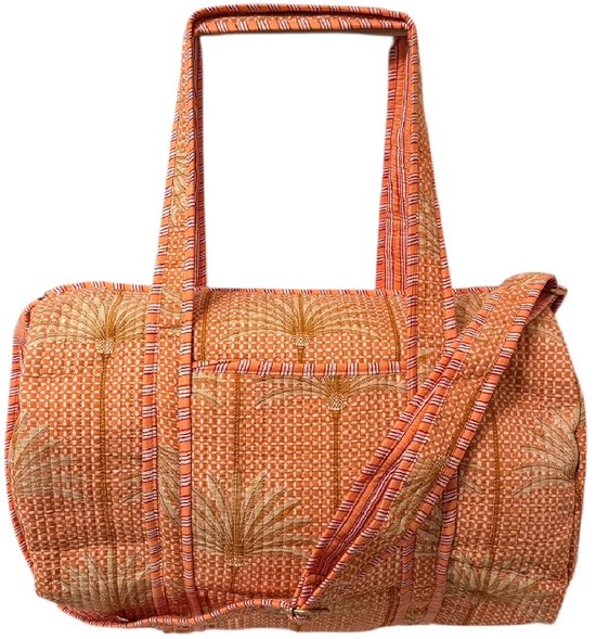Sac de week-end / Sac de voyage Kantha Palm Tree 49x33 cm