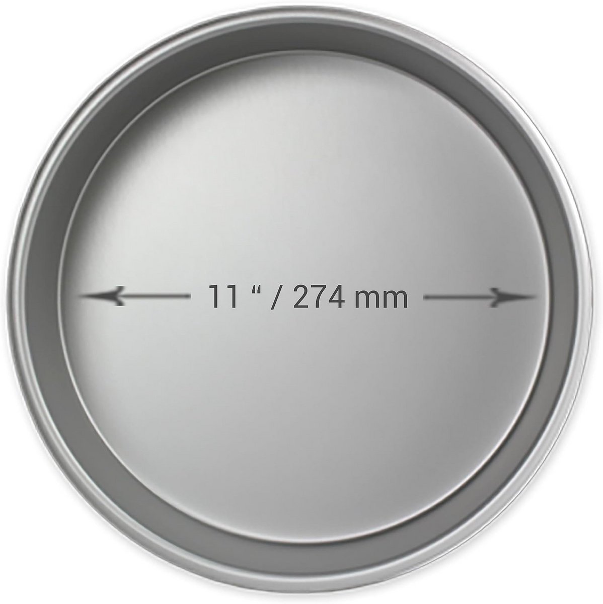 Ronde Aluminium Cakevorm 28 x 5 cm voor Taarten