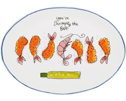 Blond Amsterdam, Sushi: Serveerschaal ovaal 27 cm shrimps