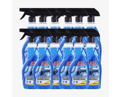 AutoFresh Ruitontdooier Spray Auto 500ml - 12x 500 ML - Krachtige Ijsverwijderaar tot -40°C - Snelwerkende Anti-Vries voor Autoruiten - Voorkomt Herbevriezing - Veilig voor Lak & Rubber - Winter Essential