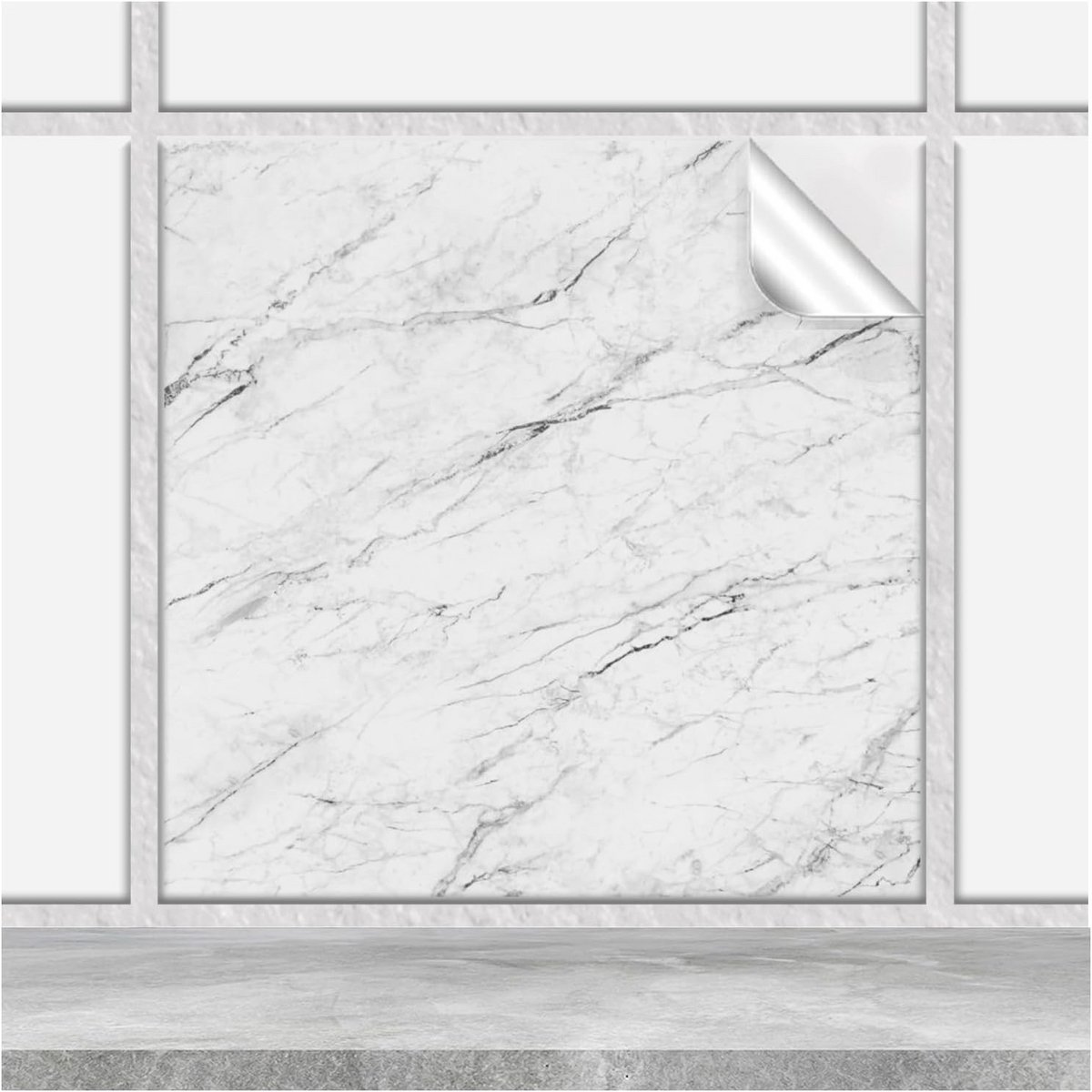 Tegelstickers 15x15 cm - Zelfklevende Folie voor Badkamer, Keuken en Toilet - Krasbestendi