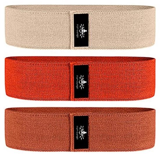 RenoJ Oefenbanden, weerstandsbanden voor vrouwen, 3 sets Pilates Booty stoffen banden voor fitness, training, yoga, training, sportschool, thuis (roze RenoJ Oefenbanden, weerstandsbanden voor vrouwen, 3 sets Pilates Booty stoffen banden voor fitness, training, yoga, training, sportschool, thuis (roze