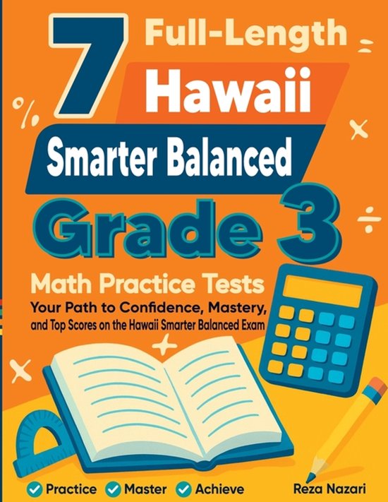7 Full-Length Hawaii Smarter Balanced Grade 3 Math Practice  ... - cover