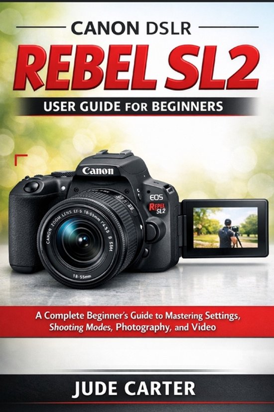 Canon Dslr EOS Rebel Sl2 User Guide for Beginners - cover