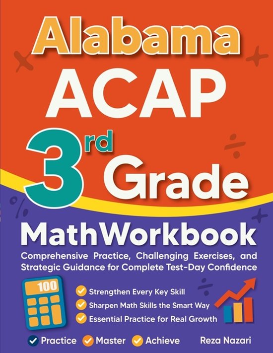 Alabama ACAP 3rd Grade Math Workbook - cover