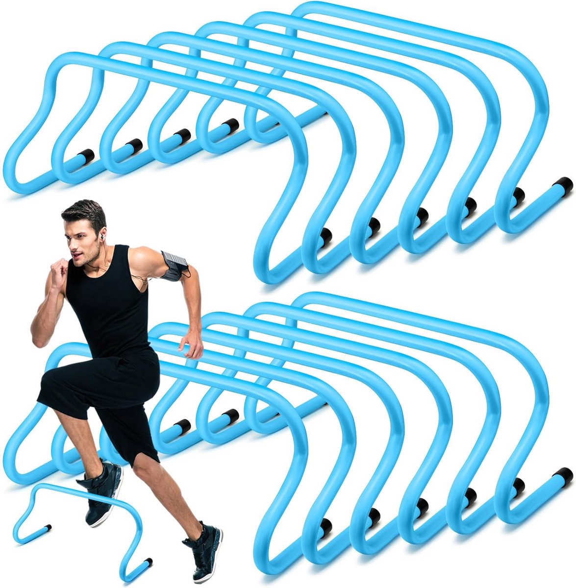 Set van 12 Trainingshorden voor Snelheid en Agility Training