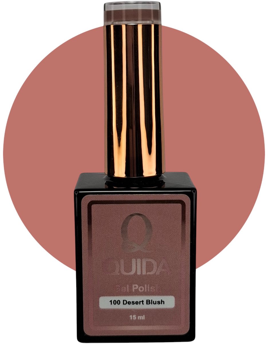 Quida Gelpolish #100 Desert Blush semi transparant bruin 15ml