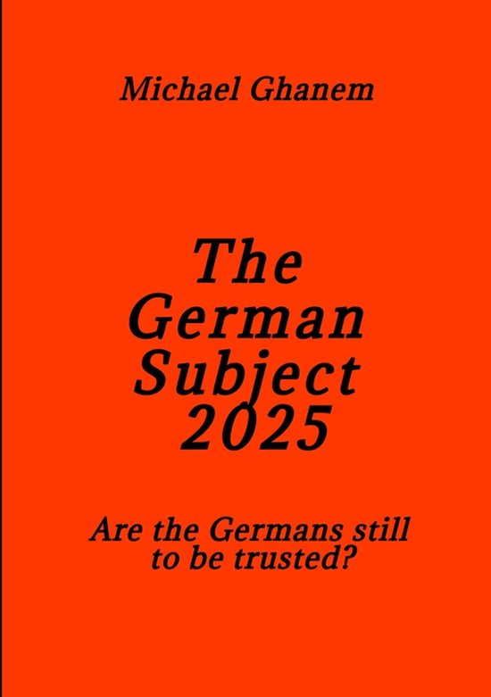 The German Subject 2025 - cover