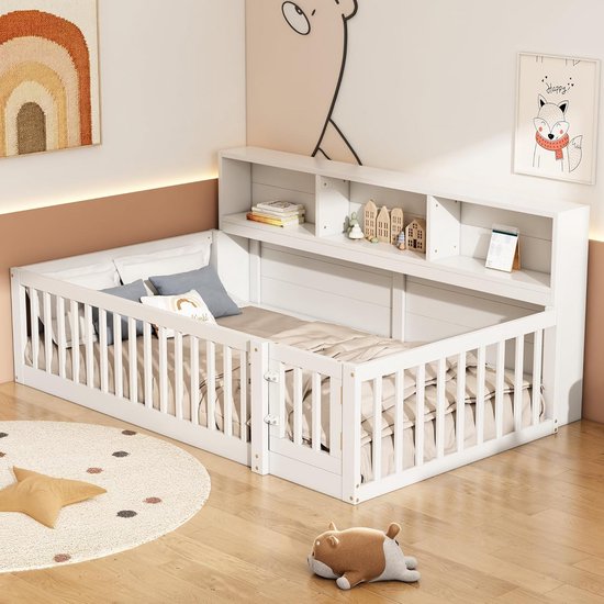 Montessori Vloerbed met Hek – Eco & Veilig | Gratis Verzending