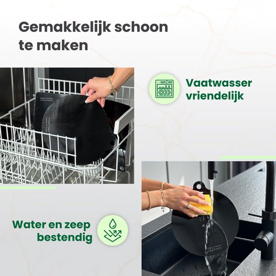 MoreCore Inductie Beschermer - Hittebestendig tot 280 ºC - Inductie Matjes Rond - Panbeschermers - Onderzetters Pannen - Afdekplaat voor Kookplaat - Inductie Mat - Inductiebeschermer - Inductie Afdekplaat - 6 Stuks