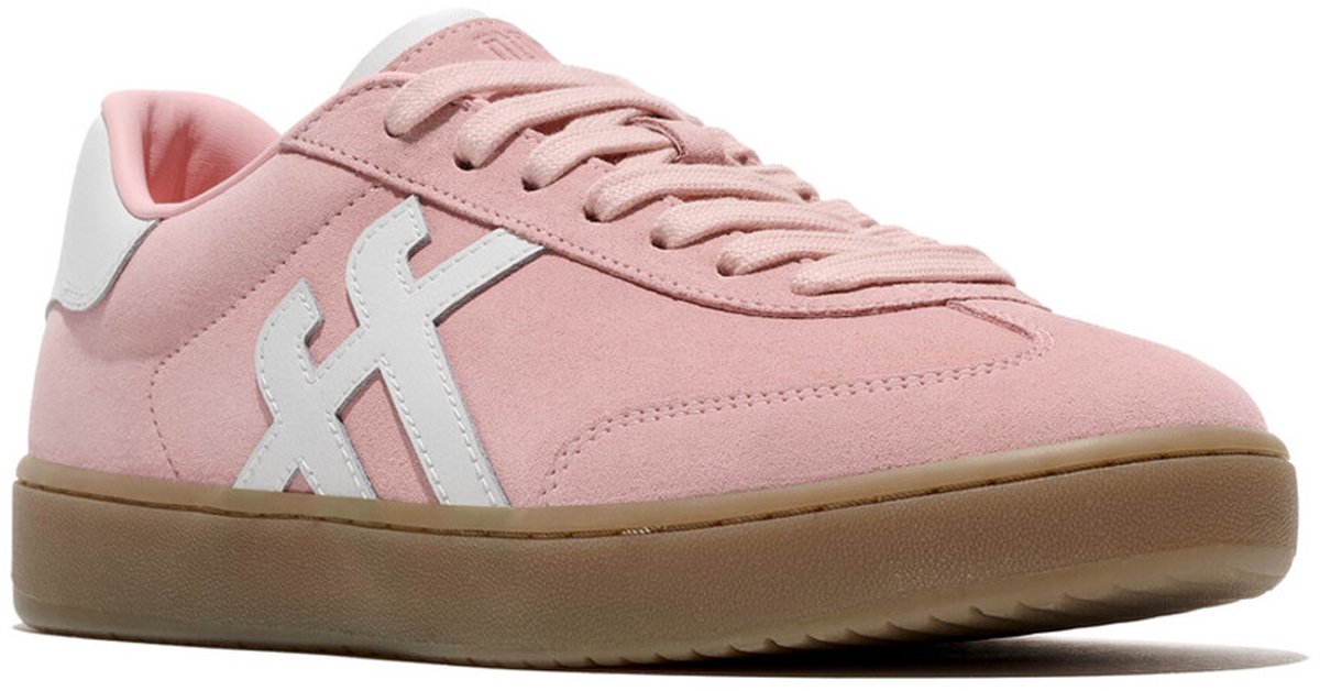 FitFlop The Dash T-Toe Suede Sneakers Dames Sneakers - Roze / Wit