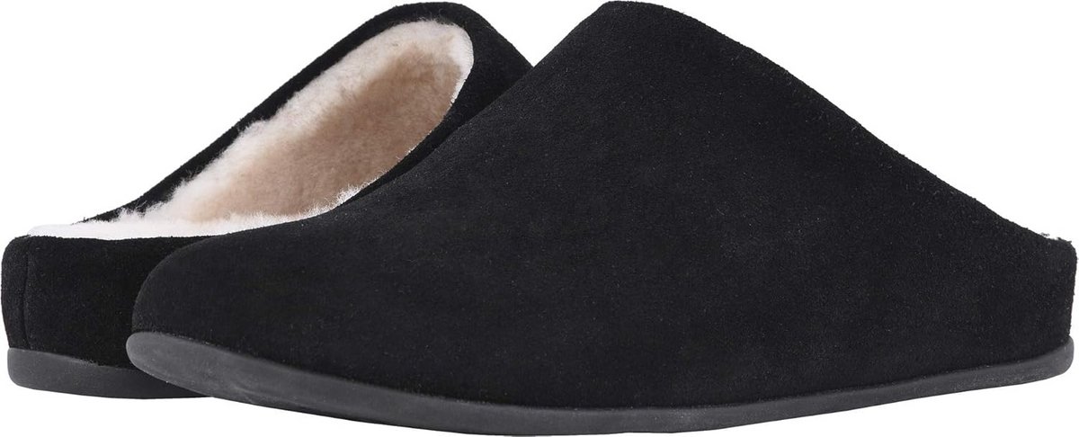 Luxe Dames Pantoffels Suède en Pluche Voering