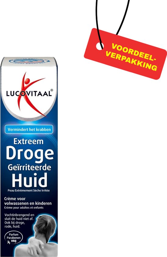 Lucovitaal Anti-Jeuk Crème voor extreem droge geïrriteerde huid - 3x50 ml voordeelverpakking