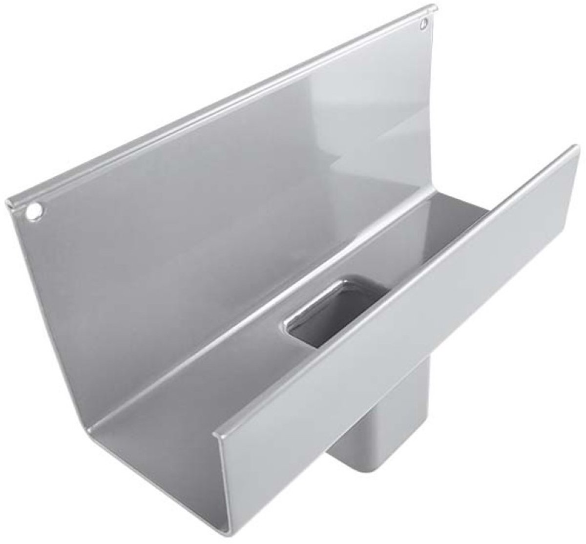 Renoplast® RK65 aluminium gootverbinder, 45 x 45mm Grijs, dakgoot regenwatergoot dakdrainage plaatmetaal profielen, tuinhuis carport terras balkon insteekgoot, dakgoot