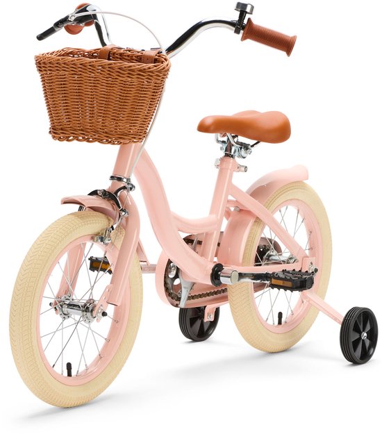 Generation Blanco 14 inch Roze - Kinderfiets met Mandje van Generation Blanco — afbeelding 2