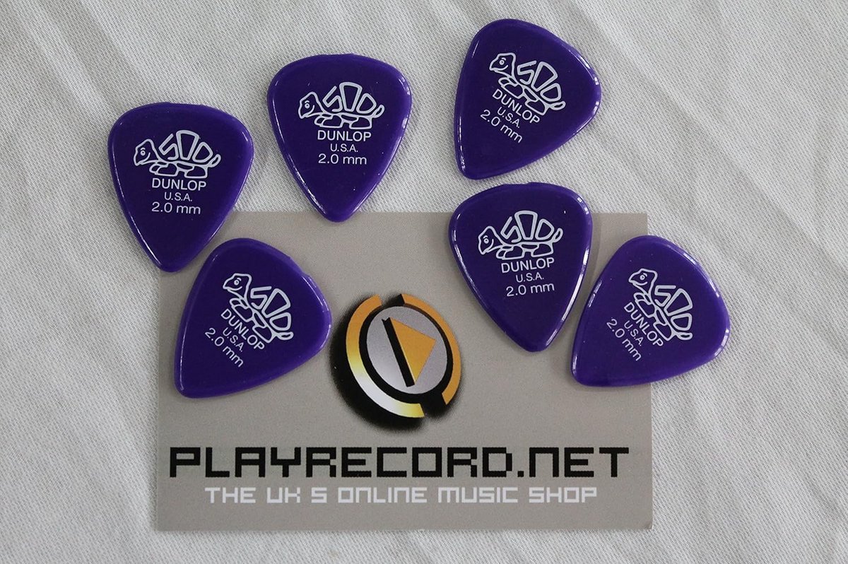 Set van 6 Gitaar Plectrums (2mm) - Duurzame Picks voor Gitaar en Bas
