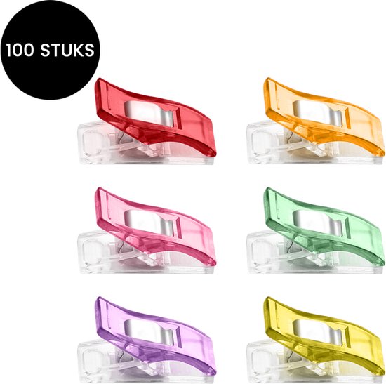 Foto: Purepeak stofklemmen set 100 stuks naaiclips wonderclips