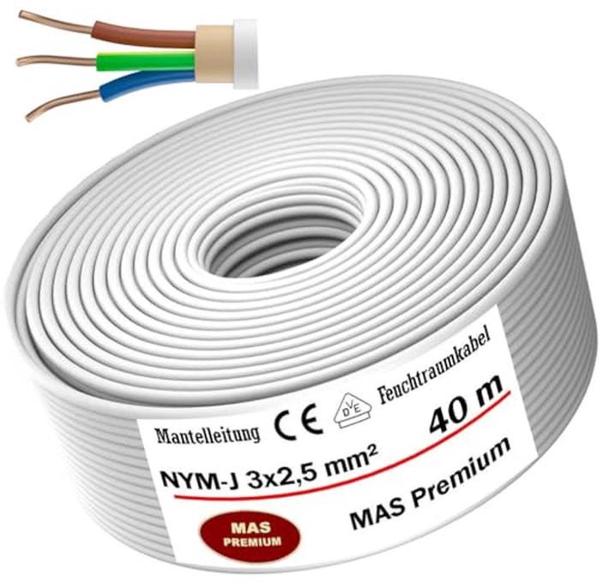 Kabel voor Vochtige Ruimtes - Elektrische Stroomkabel tot 200m