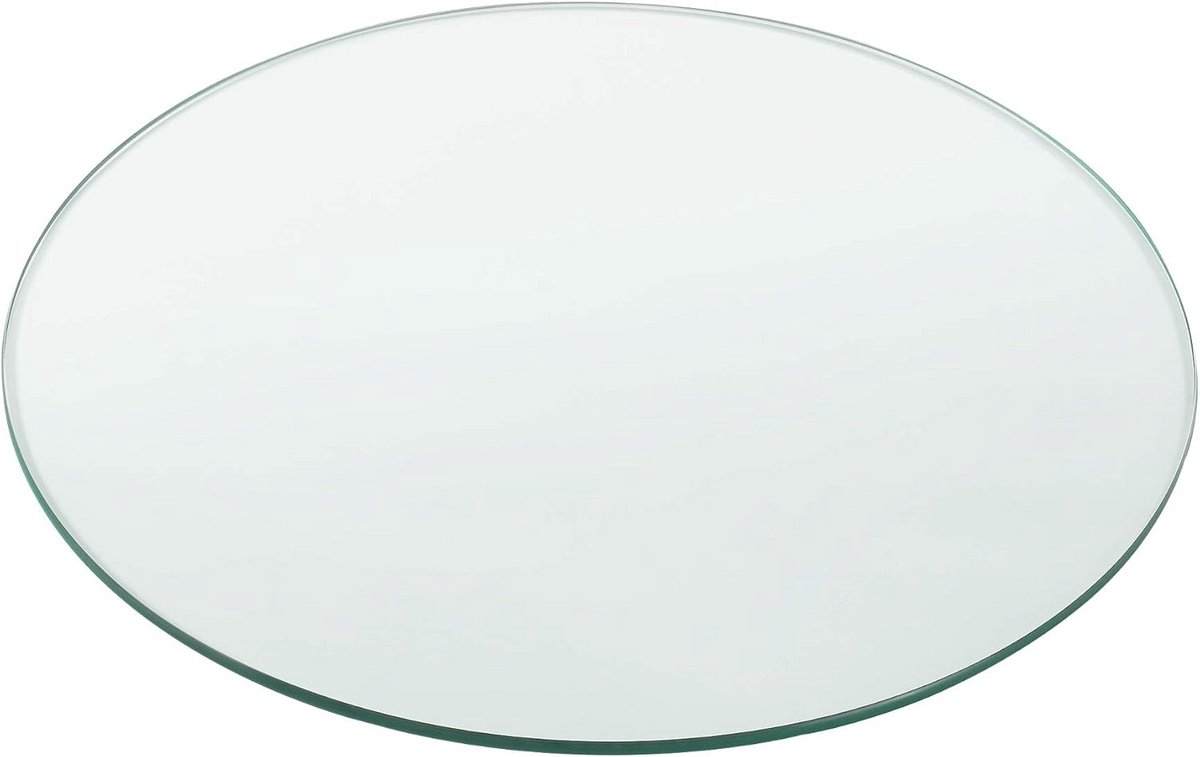 Ronde Glasplaat 80 cm ESG Veiligheidsglas voor Tafelblad of Open Haard