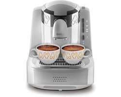 Turkse Koffiemachine - 710 W, 2 Bekercapaciteit, Direct to Cup, Zelfreinigend