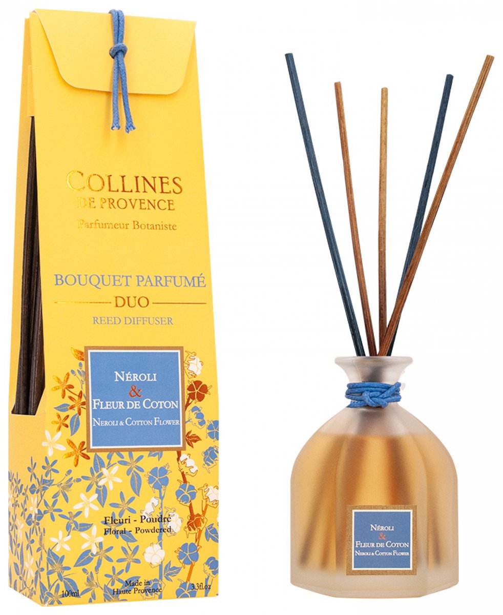 Collines de Provence Duo Geparfumeerde Bundel 100 ml (Geur : Neroli & Katoenbloem)