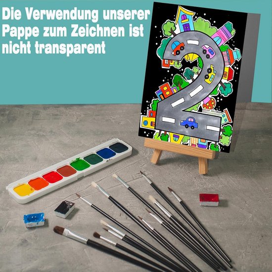 SENJEOK 100 Stück A3 schwarzer Karton, 300 g/m², 297 x 420 mm dickes SENJEOK 100 Stück A3 schwarzer Karton, 300 g/m², 297 x 420 mm dickes