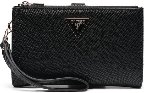 GUESS porte-monnaie Laurel II SLG Double Zip Organizer Black noir