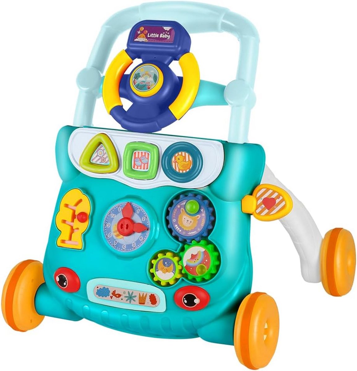 Multifunctionele Zit-sta Loopwagen voor Baby's - Activiteiten Speelgoed voor Eerste Stappen