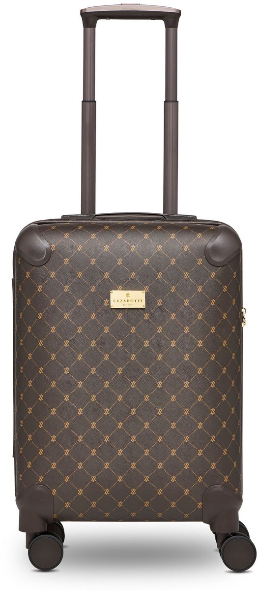 Lazarotti Palermo Cabin Trolley Dark Brown Donkerbruin 55cm