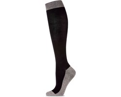 MeMoi WellFit Premium Chaussettes de compression contrastées pour femmes Chaussettes de contention bicolores à la mode 1 paire