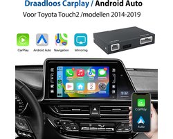 JUNSUN Draadloze Carplay & Android Auto model Geschikt voor Toyota RAV4 Yariss Corolla Tacoma Camry CHR Tundra - Navigatiesysteem - Bluetooth - WIFI - Stuurwielbediening - MIC - RDS