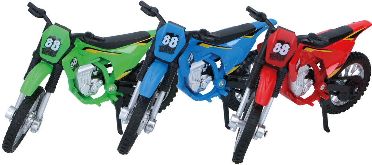 Eddy Toys Motor - Met Gereedschap en Extra Wielen - 4 Stuks - Metaal / Kunststof - 1 Willekeurige Kleur