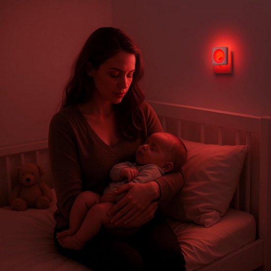 Nachtlampje met stopcontact voor in huis, ideaal voor hal en badkamer van Merkloos — afbeelding 4