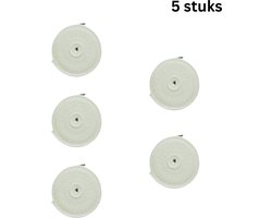 FA-VE Overgrips voor Rackets – 5 Stuks – Wit – Antislip Grip Tape – Tennis, Padel, Badminton & Squash