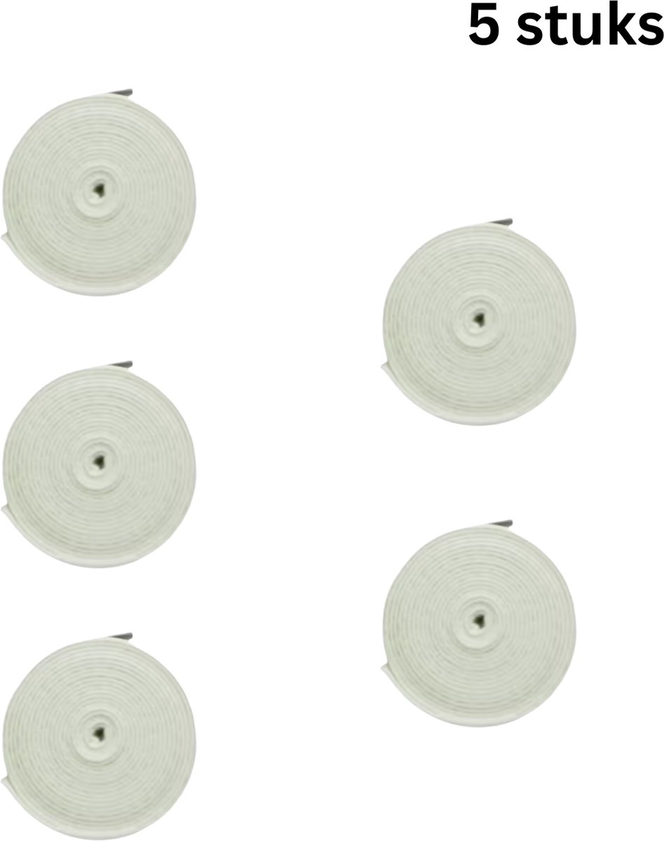 FA-VE Overgrips voor Rackets – 5 Stuks – Wit – Antislip Grip Tape – Tennis, Padel, Badminton & Squash