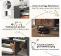 Kenmerken van de kast: anti-kantelbeveiliging, ruimte voor robotstofzuigers en toegang voor katten.