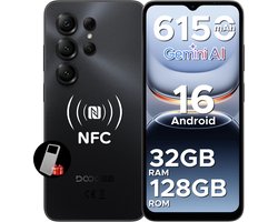 DOOGEE NOTE 56 X PRO - Smartphone - Android 16-32 GB RAM + 128 GB ROM / 2 TB TF - 6150 mAh - 8,45 mm ultraslank - 6,56 inch HD+ - 13 MP + 8 MP - NFC - Face ID - Gemini AI - GPS