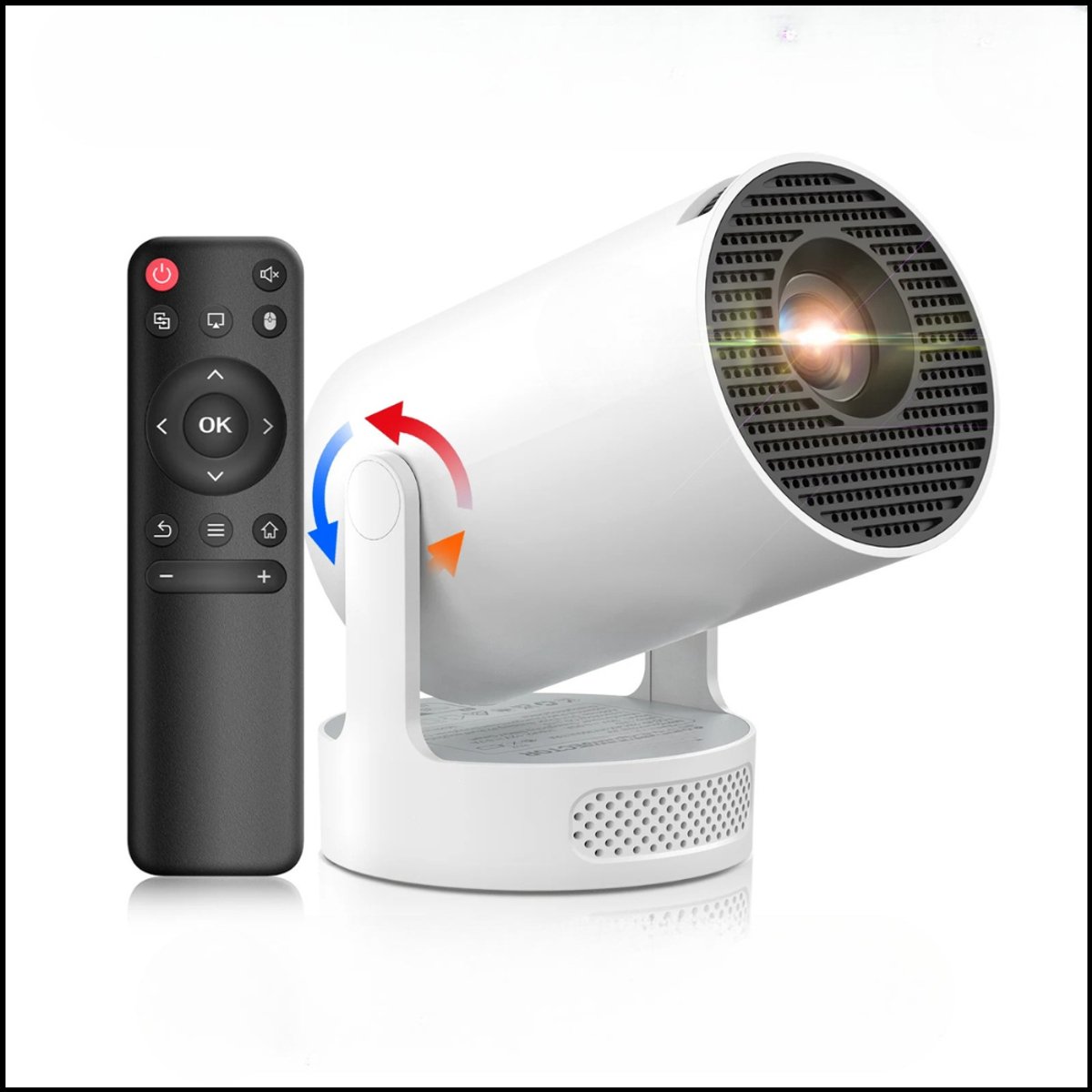 4K HY300 Pro+ Projector - Draagbare Outdoor Projector - 1280x720P HD - Ingebouwde 5W Speaker - Wi-Fi 6 & BT5.4 Connectiviteit