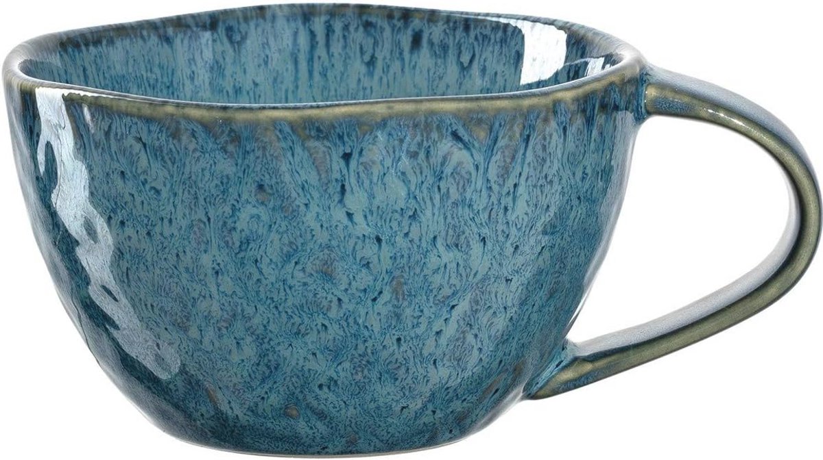 Vaatwasmachinebestendige keramische koffiemok - 290 ml, blauw