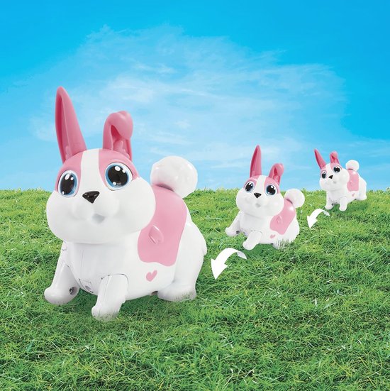 Bleu Montre électronique LED 3D pour enfants, lapin mignon, chat