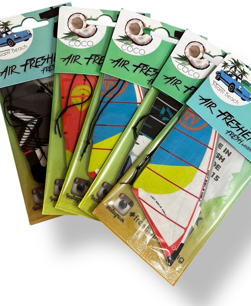Windsurfing - Carairfreshner - 5 Pack!