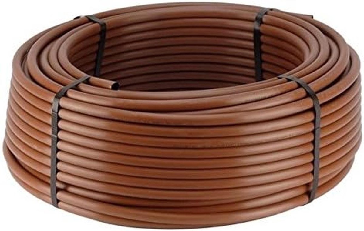 Druppelslang - Irrigatieslang Tuinslang - Planten Water Geven - Zelfsluitende Druppelaars - 100 meter - Zwart