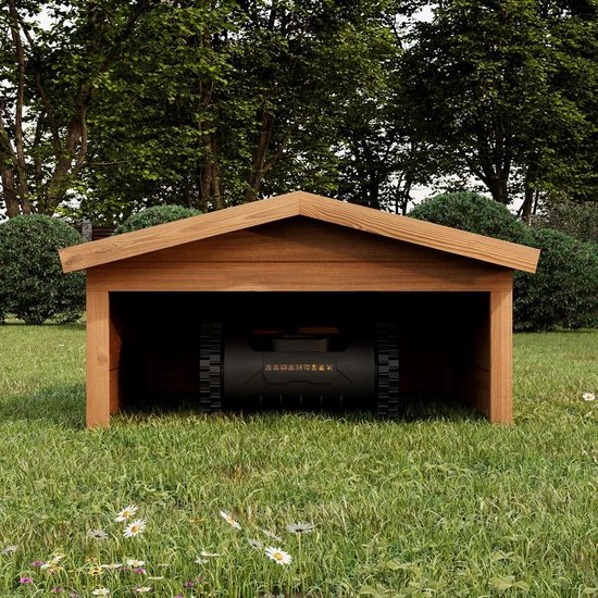 Houten Garage voor Robotmaaier - Weerbestendige Carport — afbeelding 3