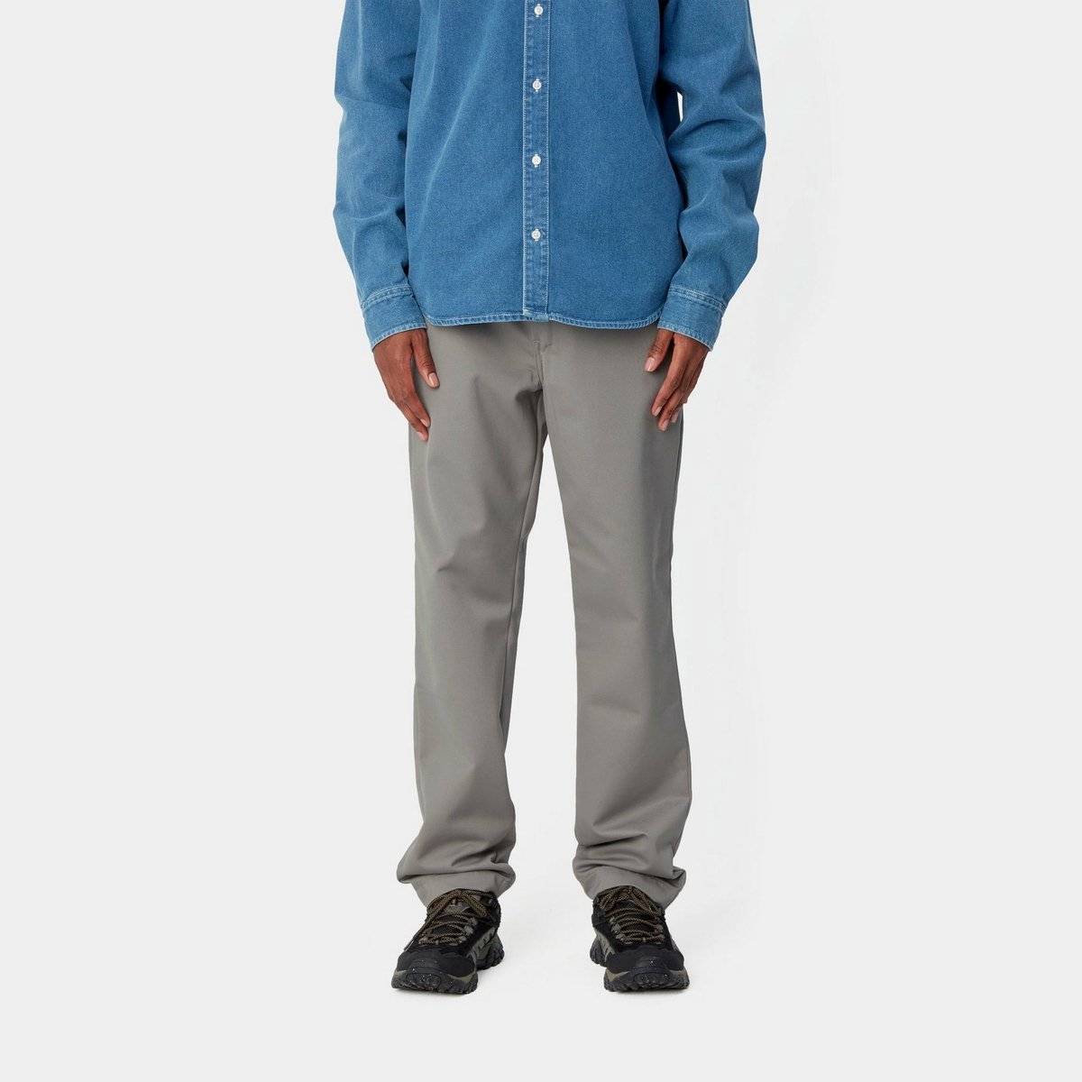 Carhartt Denison Broek Mannen – W30 L32 Grijs