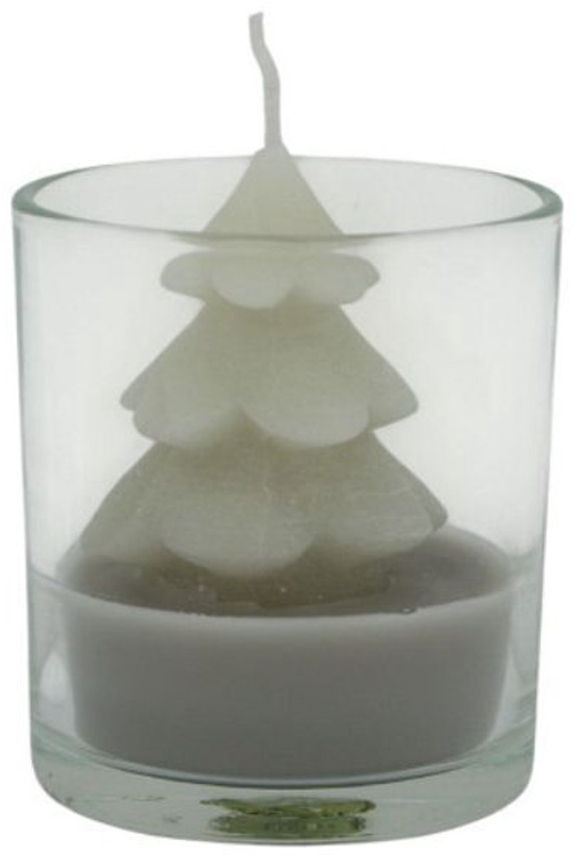 Home Society Kerst Boom in Glas Off White