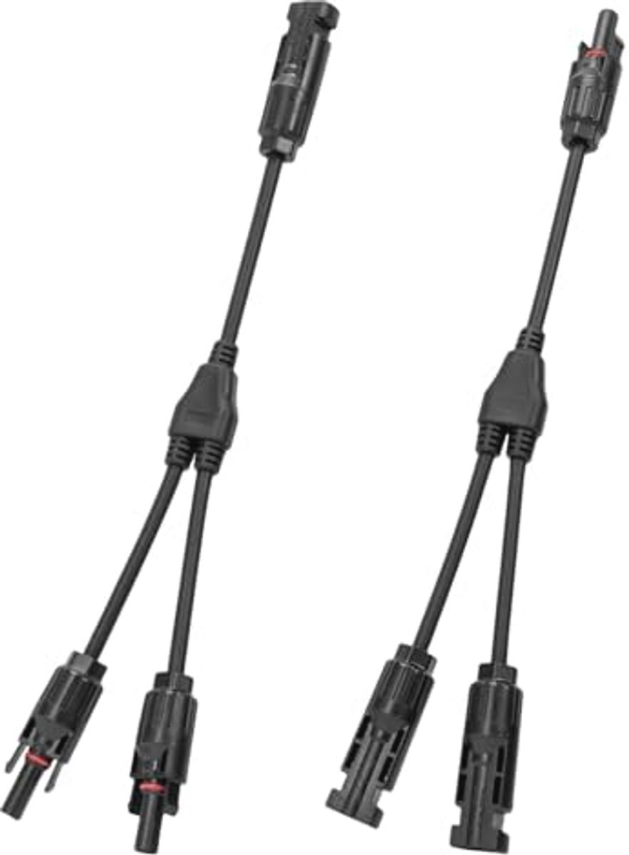 Zonnepaneel Y-stekker IP67 - Compatibel met fotovoltaïsche connectoren en kabelaansluitingen